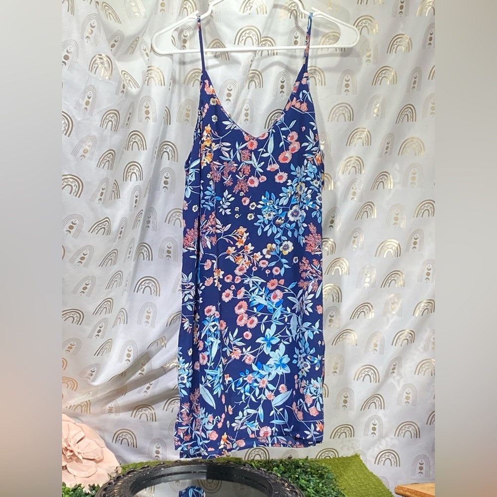 Meraki Blue Floral Dress